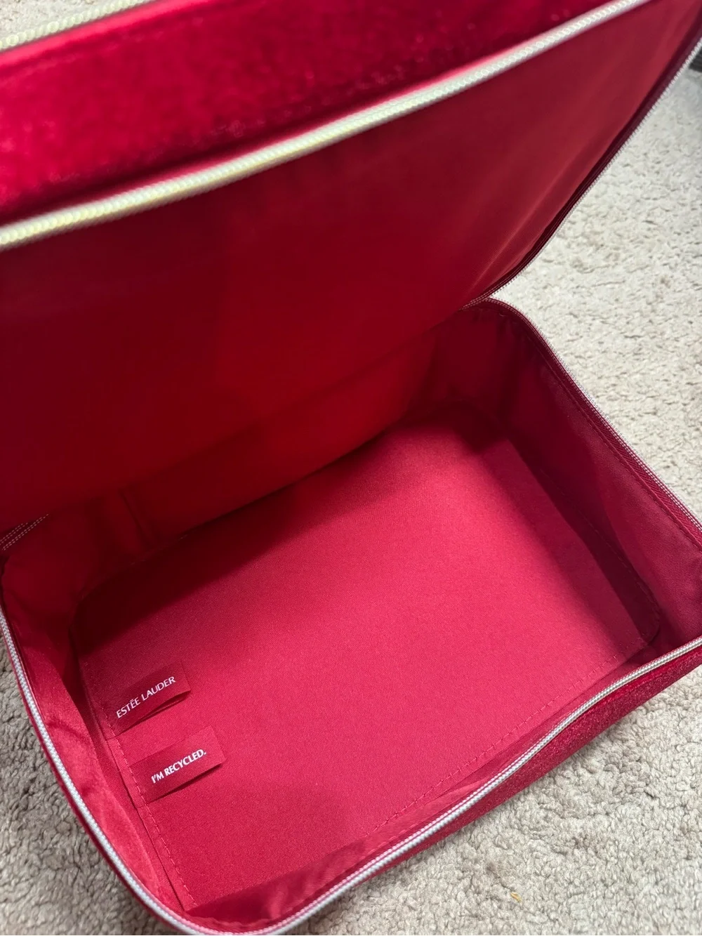 Red Velvet Bow Cosmetic Bag